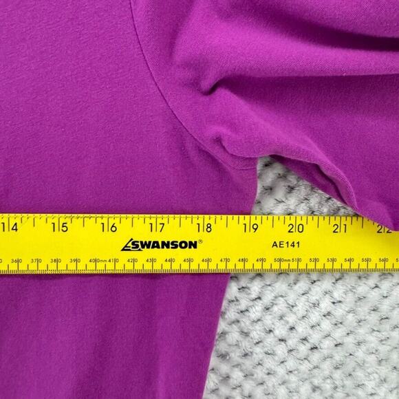 Boden Top Women US14 Purple Jersey Stretch V-Neck Long‎ Sleeves Basics Casual - Picture 9 of 11
